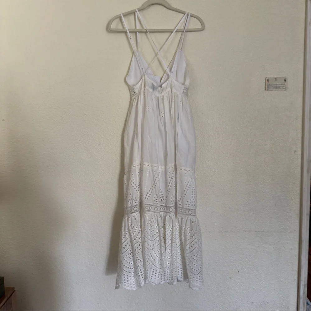 NWT Misa Los Angeles Eyelet Embroidered Allegra  Dress. - Picture 11 of 13